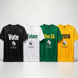 Set T-Shirt Uomo Personalizzabile 100% Poliestere Lavorato a Maglia Asciugatura Rapida a Basso Prezzo con Cappello, Tazza, Borsa e Spilla Alma Dimagiba - Product Image 5