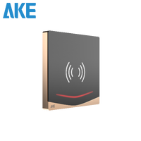 Lector de Tarjetas de Control de Acceso Integrado AKE, Venta al por Mayor de Fábrica, IP65, Vidrio Templado, Lector de Proximidad RFID de 13.56MHz para Control de Acceso a Puertas