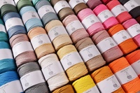 5mm 100% Polyester Braided Rope Gold Thread Bleached Pattern Eco-Friendly Fancy Yarn High Tenacity Filament Yarn Knitting