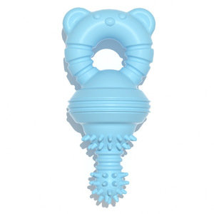 TPR Rubber Pet Chew <b>Dumbbell</b> Dog Bite Toys Molar Stick Training Interactive Toys for Teeth Cleaning and Pacifier - Product Image 3