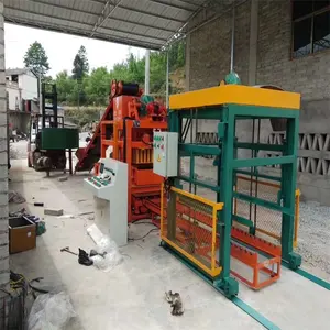 Shengya QTJ4-25 concrete cement standard solid block mold for making machine white sand breeze block making machine