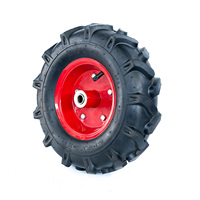 400 8 roue de tracteur 400-8 roue pneumatique chariot gonflable 4.00-8 roue en caoutchouc pneumatique micro-motoculteurs pneus pour tracteur