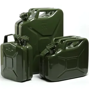 Safety Jerry Can 5/10/20 Liters Steel Gasoline Gas Fuel Tank 5Lt 10Lt 20Lt Car Refueling Can