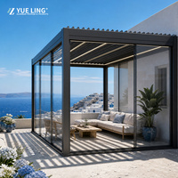 Pergola en aluminium à toit à lamelles sur mesure B2B pour les constructeurs et les entrepreneurs, pergola pour la cour, protection contre la pluie et le soleil
