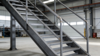 Escalier en structure métallique - Escaliers métalliques préfabriqués pour applications industrielles, commerciales et d'évacuation en cas d'incendie