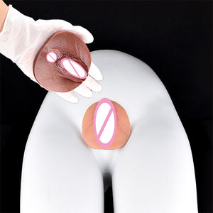 Juguetes sexuales de silicona líquida FAAK para fetiche masculino Sissy erógeno bolsillo coño piel negra masturbadores masculinos - Product Image 1