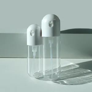 Miniatomizador transparente de 30ml y 50ml, botella de perfume de plástico, pulverizador de niebla fina