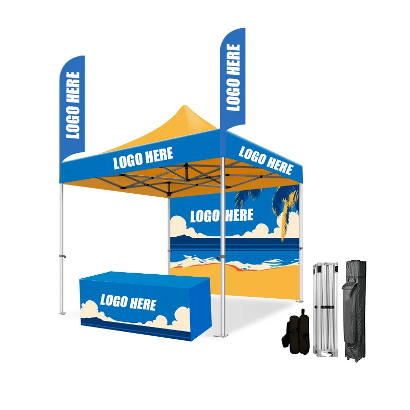 Hot Selling White 10 X10ft Reclame Outdoor Aluminium Trade Show Tent Tentoonstelling Evenement Maree Prieel Luifel Pop-Up Tenten