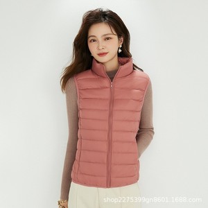 <span class=keywords><strong>Doudoune</strong></span> <span class=keywords><strong>sans</strong></span> manches légère décontractée pour <span class=keywords><strong>femme</strong></span>, collection Automne Hiver 2024, coupe courte, grande taille, 90% duvet de canard blanc, col montant Pinghu - Product Image 4