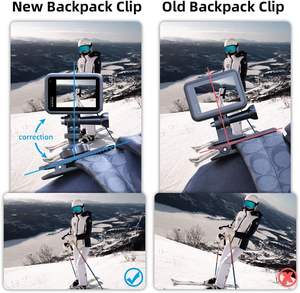 360 rotule <span class=keywords><strong>sac</strong></span> à <span class=keywords><strong>dos</strong></span> montage pivotant Clip <span class=keywords><strong>sac</strong></span> ceinture bandoulière <span class=keywords><strong>support</strong></span> de corps pour <span class=keywords><strong>GoPro</strong></span> 12 11 10 9 8 7 vélo moto accessoire - Product Image 5