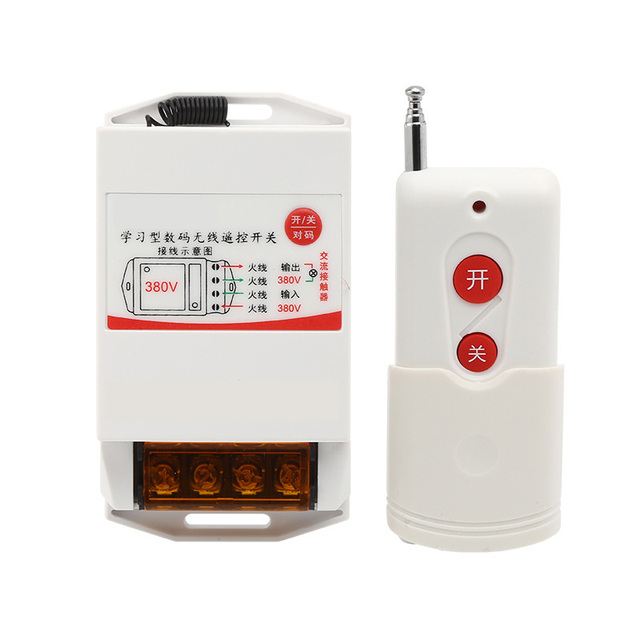 220V 380V 1KM 3KM 5KM DC 12v Wireless Receiver RF Remote Control Switch