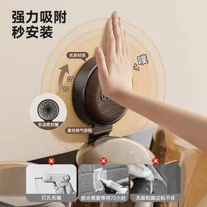 Support de brosse à dents à ventouse, circulaire, mural, sans perçage, pour rangement de salle de bain, durable - Product Image 1