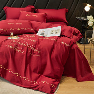 Vente en gros de draps de lit en coton biologique Queen Size lot de literie lot de literie drap de lit couette ensemble de literie-<span class=keywords><strong>acheter</strong></span> housse de couette - Product Image 6