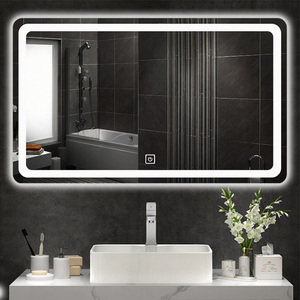 Espejo de lujo con borde biselado personalizado para baño, espejo iluminado led para tv, <span class=keywords><strong>android</strong></span>, gran oferta - Product Image 2
