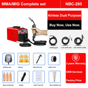 Máquina de Soldadura Portátil Mini MMA/MIG/TIG/Arc IGBT sin Aire con Protección de Gas CO2 110V/220V, NBC-285 - Product Image 4