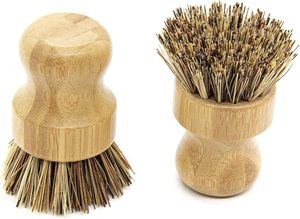 Cepillo para Platos de Bambú Ecológico, con Logotipo Personalizado, Cepillo Natural para Fregar Platos con Cerdas de Sisal y Palma, Antiadherente para Sartenes y Ollas de Cocina - Product Image 5