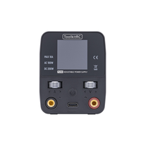 Fuente de Alimentación Mini Ajustable ToolkitRC P200 V2 200W 30V 10A GaN, Entrada AC/DC, USB-C PD65W, Pantalla IPS para Batería de Dron RC FPV