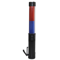 Bâton de signalisation réfléchissant multifonctionnel portable pour patrouille nocturne, 30 cm, lumineux, clignotant, rechargeable/à piles, pour concerts