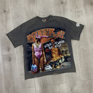 T-shirt à manches courtes déchiré vintage de <span class=keywords><strong>la</strong></span> marque de mode RoughPlay Beat The Odds - Product Image 5