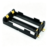 Support de batterie au lithium 18650 personnalisé en plastique ABS avec contacts à ressort en laiton pour batterie externe DIY, vélo électrique et stockage d'énergie