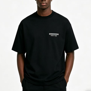 Fear 1997 T-shirt pour <span class=keywords><strong>homme</strong></span> de qualité supérieure, avec logo personnalisé, style décontracté, coupe oversize, couleur unie, épaules tombantes, en coton - Product Image 3