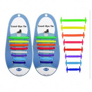 No Tie Shoelaces <b>for</b> <b>Kids</b> and Adults Stretch Silicone <b>Elastic</b> No Tie Shoe <b>Laces</b> - Product Image 1