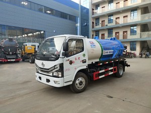 Camion d'aspiration des eaux usées Dongfeng 5000L avec arrêt automatique, pompe à vide 280m³/h, commande à une touche, nettoyage rapide en 10 minutes - Product Image 2
