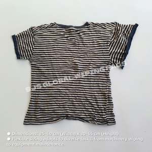 Trapos de camiseta reciclados de colores mixtos, 10 kg, 100% algodón, paños de limpieza para uso industrial - Product Image 3