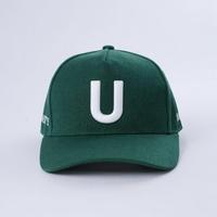 Gorra de Béisbol de Alta Calidad de 5 Paneles con Visera Curva, Gorra de Sarga de Algodón Verde, Estilo Deportivo Personalizado, Logotipo Bordado