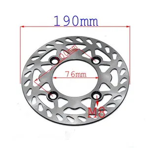 180/190/200mm 전면 후면 디스크 브레이크 디스크 플레이트 오토바이 KAYO BSE 125cc 140cc 160cc 포켓 먼지 자전거