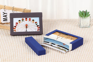 थोक 4x6 फोटो एल्बम संग्रह बॉक्स फ्रेम कार्डबोर्ड कपड़ा कवर शादी के स्नातक बच्चे परिवार की तस्वीरें - Product Image 5