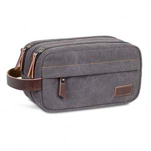 Customised High Quality Handheld Large Capacity <b>Travel</b> <b>Toiletry</b> <b>Bag</b> for Men's Skincare with Wet Dry Separation - Product Image 2