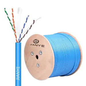 Harga pabrik 305m CCA Cat6 kabel jaringan UTP FTP kucing 6 kabel lan untuk penggunaan dalam dan luar ruangan