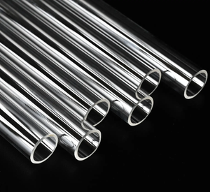 Kuvars üretim kaynağı temizle U viraj kuvars cam tüp veya borosilikat kuvars cam boru - Product Image 1