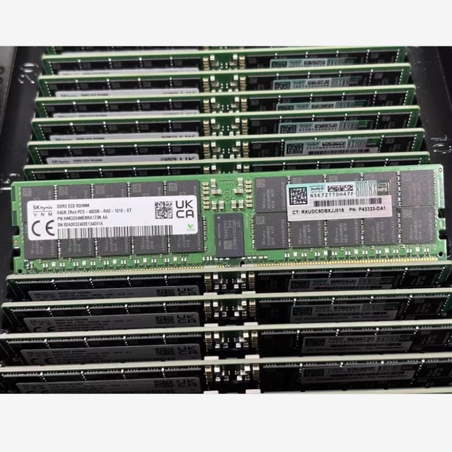 Original H'PE P43331-B21 64GB DDR5 2Rx4 4800Mhz ECC RAM Memory Kit for Server Laptop Computer Desktop Application