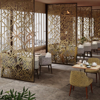 Paravents en acier inoxydable modernes pour hôtel, restaurant, bureau, séparateurs de pièce, pliables, coulissants, écologiques, décoration, salon