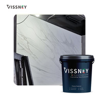 Revêtement liquide acrylique en stuc de marbre écologique Vissney, plâtre Marmorino poli