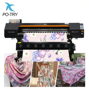 PO-TRY Good Quality 1.9m Textile Digital Printing Machine 8 Printheads Industrial Sublimation Printer