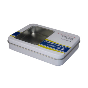 Wholesale Can Be Customized <strong>Rectangular</strong> Metal Iron Box With Window Transparent Cover Candy Chocolate Pill Tea <strong>Tin</strong> - Product Image 3