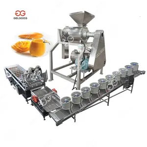 Extrator de suco mango profissional industrial, máquina de processo de fabricação de suco mango