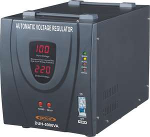 Stabilisateur/régulateur <span class=keywords><strong>de</strong></span> <span class=keywords><strong>tension</strong></span> automatique contrôlé par processeur 5 kVA <span class=keywords><strong>5000</strong></span> <span class=keywords><strong>Watt</strong></span> avec disjoncteur utilisé pour les appareils électroménagers - Product Image 2