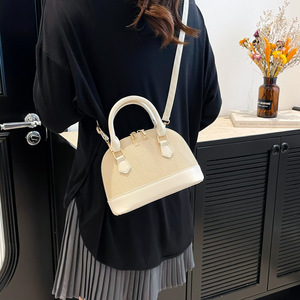 Sac à bandoulière demi-lune de luxe coréen <span class=keywords><strong>Looen</strong></span> pour femme, style rétro, en feutre, avec fermeture éclair, imperméable - Product Image 6