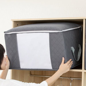 Rts-Bolsa de edredón de tela no tejida, gran bolsa de almacenamiento colgante para colcha familiar, 60x40x35x48x28 - Product Image 5