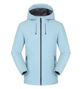 Vestes d'extérieur unisexes longues, imperméables et respirantes avec capuche, vestes de randonnée légères pour hommes et femmes, pour les voyages et les sports - Product Image 3