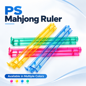 ชั้นวางไพ่มาจองพลาสติก PS ใสจากโรงงาน พร้อมตัวดัน หลายสี กันลื่น ไม้บรรทัดมาจองสำหรับอเมริกันมาจอง - Product Image 1