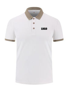 Polo slim haut de gamme pour homme, décontracté et élégant, à manches courtes, avec logo brodé, en polyester tricoté respirant - Product Image 2