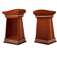 Pupitre de conférence en bois pour bureau, station d'accueil, table de consultation pour salle de classe, école, centre commercial, extérieur, église