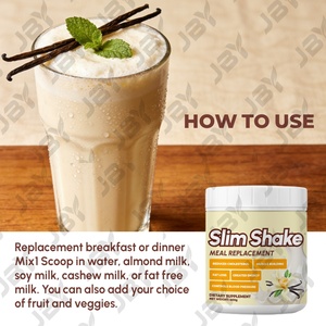 JBY OEM Vanila Slim Shake, substitut de <span class=keywords><strong>repas</strong></span>, complément alimentaire pour la perte de poids, poudre instantanée, boisson protéinée pour maigrir, produit minceur - Product Image 6