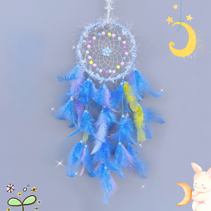 Anneau de fer coloré personnalisé de haute qualité <span class=keywords><strong>attrape</strong></span>-rêves pour enfants garçons filles décor de chambre <span class=keywords><strong>attrape</strong></span>-rêves - Product Image 5