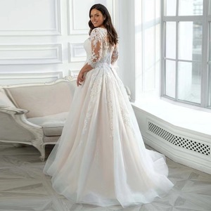 Off The Shoulder Wedding Dress High Waist A Line Tulle Lace Applique Bridal Gown White - Product Image 3